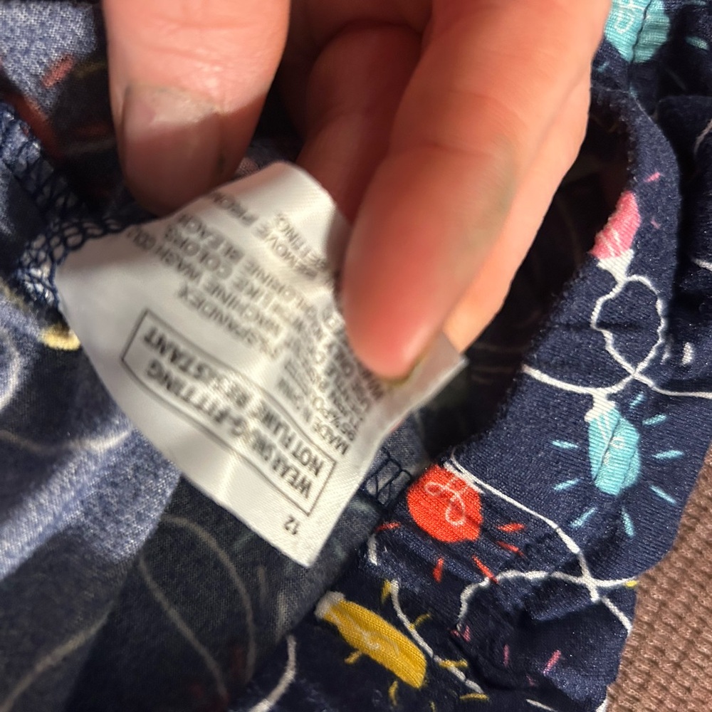 Colorful Light Bulb Patterned Fabric